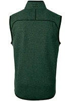 Cutter and Buck Green Bay Packers Mens Historic Mainsail Sleeveless Jacket