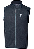 Cutter and Buck Houston Texans Mens Navy Blue Historic Mainsail Sleeveless Jacket