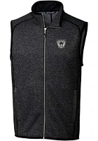 Cutter and Buck Las Vegas Raiders Mens Charcoal Historic Mainsail Sleeveless Jacket