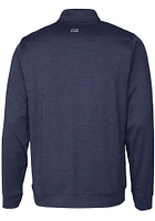 Cutter and Buck Seattle Seahawks Mens Navy Blue Stealth Long Sleeve Qtr Zip Pullover