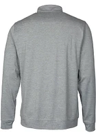Cutter and Buck Washington Commanders Mens Grey Stealth Long Sleeve Qtr Zip Pullover