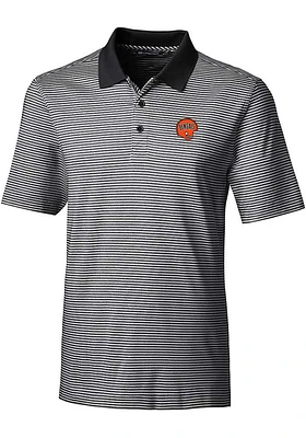 Cutter and Buck Cincinnati Bengals Mens Historic Forge Tonal Stripe Short Sleeve Polo