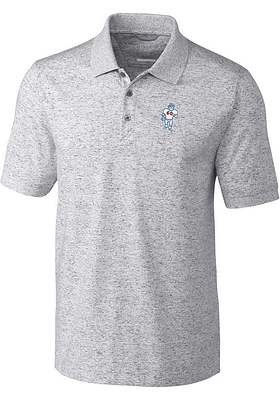 Cutter and Buck Houston Texans Mens Grey Historic Advantage Space Dye Short Sleeve Polo