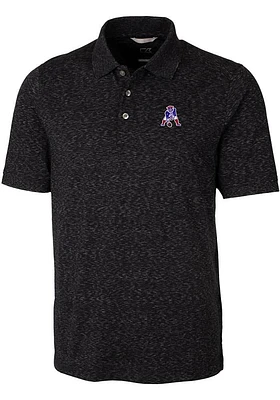 Cutter and Buck New England Patriots Mens Historic Advantage Space Dye Short Sleeve Polo