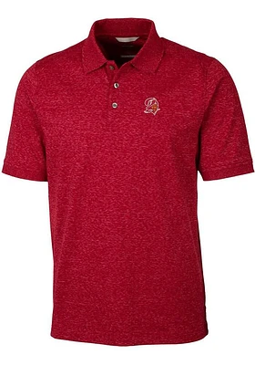 Cutter and Buck Tampa Bay Buccaneers Mens Historic Advantage Space Dye Short Sleeve Polo