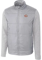 Cutter and Buck Chicago Bears Mens Grey Stealth Medium Weight Jacket