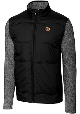 Cutter and Buck Cincinnati Bengals Mens Stealth Medium Weight Jacket