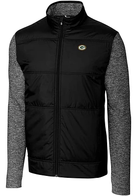 Cutter and Buck Green Bay Packers Mens Stealth Medium Weight Jacket