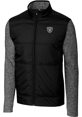 Cutter and Buck Las Vegas Raiders Mens Stealth Medium Weight Jacket
