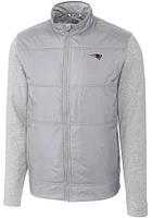 Cutter and Buck New England Patriots Mens Grey Stealth Medium Weight Jacket