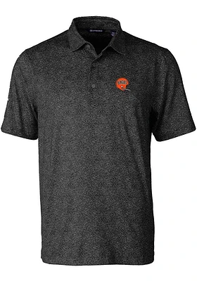 Cutter and Buck Cincinnati Bengals Mens Historic Pike Constellation Short Sleeve Polo