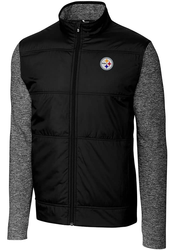 Cutter and Buck Pittsburgh Steelers Mens Stealth Medium Weight Jacket