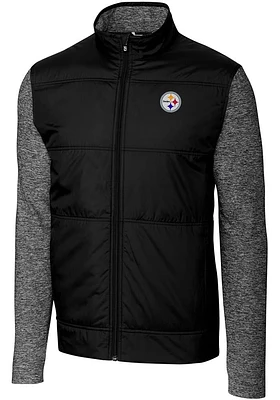 Cutter and Buck Pittsburgh Steelers Mens Stealth Medium Weight Jacket