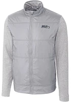 Cutter and Buck Seattle Seahawks Mens Grey Stealth Medium Weight Jacket