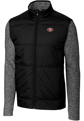 Cutter and Buck San Francisco 49ers Mens Stealth Medium Weight Jacket