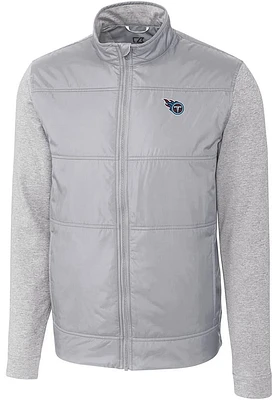 Cutter and Buck Tennessee Titans Mens Grey Stealth Medium Weight Jacket