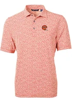 Cutter and Buck Cincinnati Bengals Mens Orange Historic Virtue Eco Pique Botanical Short Sleeve ..