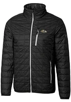 Cutter and Buck Baltimore Ravens Mens Black Rainier PrimaLoft Filled Jacket