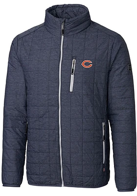 Cutter and Buck Chicago Bears Mens Grey Rainier PrimaLoft Filled Jacket