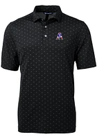 Cutter and Buck New England Patriots Mens Historic Virtue Eco Pique Tle Short Sleeve Polo