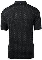 Cutter and Buck New Orleans Saints Mens Black Historic Virtue Eco Pique Tle Short Sleeve Polo