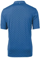 Cutter and Buck Seattle Seahawks Mens Blue Historic Virtue Eco Pique Tle Short Sleeve Polo