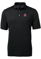 Cutter and Buck Tampa Bay Buccaneers Mens Black Historic Virtue Eco Pique Tle Short Sleeve Polo