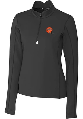 Cutter and Buck Cincinnati Bengals Womens Historic Traverse 1/4 Zip Pullover