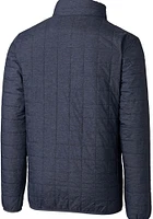 Cutter and Buck Miami Dolphins Mens Grey Rainier PrimaLoft Filled Jacket