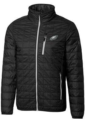 Cutter and Buck Philadelphia Eagles Mens Black Rainier PrimaLoft Filled Jacket