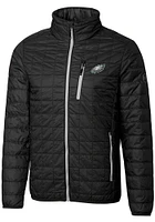 Cutter and Buck Philadelphia Eagles Mens Black Rainier PrimaLoft Filled Jacket
