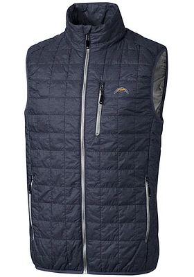 Cutter and Buck Los Angeles Chargers Mens Rainier PrimaLoft Sleeveless Jacket