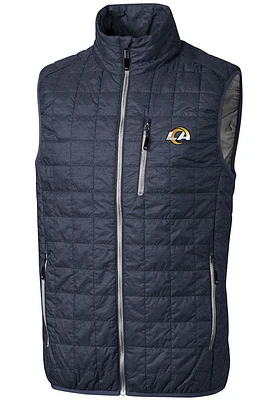 Cutter and Buck Los Angeles Rams Mens Rainier PrimaLoft Sleeveless Jacket