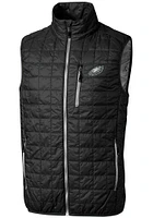 Cutter and Buck Philadelphia Eagles Mens Black Rainier PrimaLoft Sleeveless Jacket