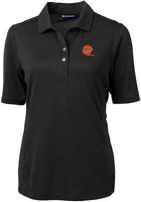 Cutter and Buck Cincinnati Bengals Womens Historic Virtue Eco Pique Short Sleeve Polo Shir