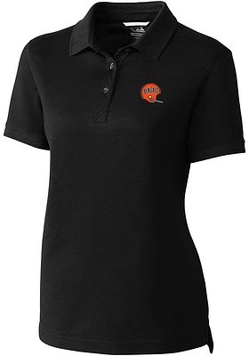 Cutter and Buck Cincinnati Bengals Womens Historic Advantage Short Sleeve Polo Shirt