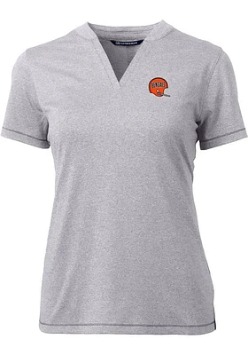 Cutter and Buck Cincinnati Bengals Womens Historic Forge Short Sleeve T-Shirt