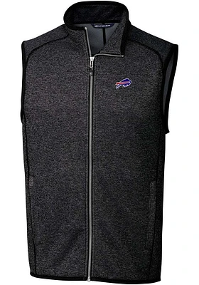 Cutter and Buck Buffalo Bills Mens Charcoal Mainsail Sleeveless Jacket