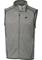Cutter and Buck Carolina Panthers Mens Grey Mainsail Sleeveless Jacket