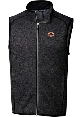 Cutter and Buck Chicago Bears Mens Grey Mainsail Sleeveless Jacket
