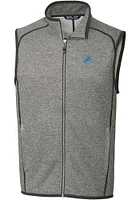 Cutter and Buck Detroit Lions Mens Grey Mainsail Sleeveless Jacket