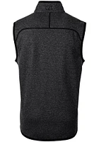 Cutter and Buck Green Bay Packers Mens Charcoal Mainsail Sleeveless Jacket