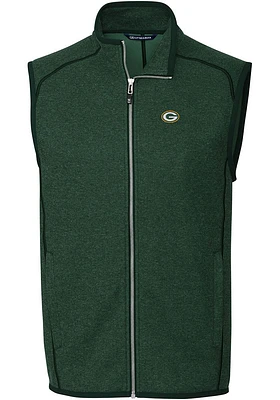 Cutter and Buck Green Bay Packers Mens Mainsail Sleeveless Jacket