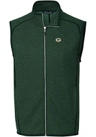 Cutter and Buck Green Bay Packers Mens Mainsail Sleeveless Jacket
