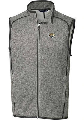 Cutter and Buck Jacksonville Jaguars Mens Grey Mainsail Sleeveless Jacket