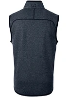 Cutter and Buck Miami Dolphins Mens Navy Blue Mainsail Sleeveless Jacket
