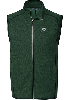 Cutter and Buck Philadelphia Eagles Mens Kelly Green Mainsail Sleeveless Jacket