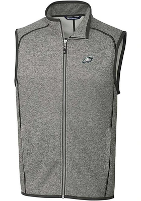 Cutter and Buck Philadelphia Eagles Mens Grey Mainsail Sleeveless Jacket