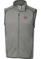 Cutter and Buck Tampa Bay Buccaneers Mens Grey Mainsail Sleeveless Jacket