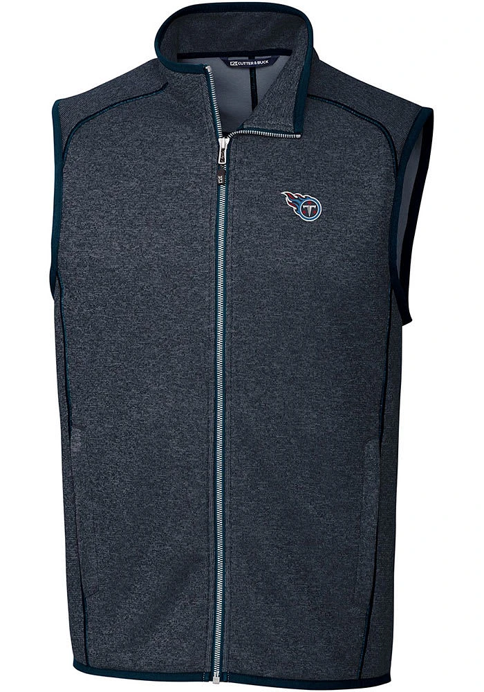Cutter and Buck Tennessee Titans Mens Navy Blue Mainsail Sleeveless Jacket